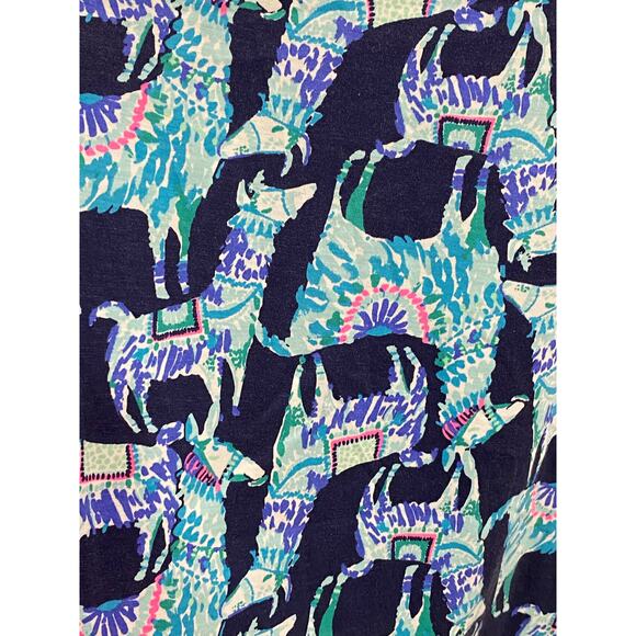 Lilly Pulitzer Beacon Alpaca My Bags Blue Mini Dress size XXS - Picture 8 of 11
